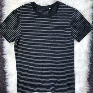 Guess USA striped logo tee t-shirt men’s women’s